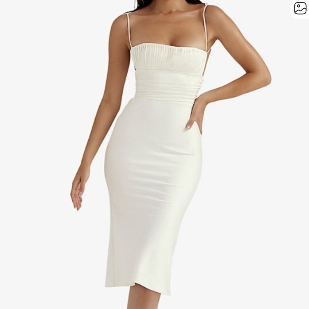 House of CB Lois Ivory Midi Dress